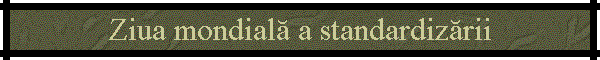 Ziua mondială a standardizării